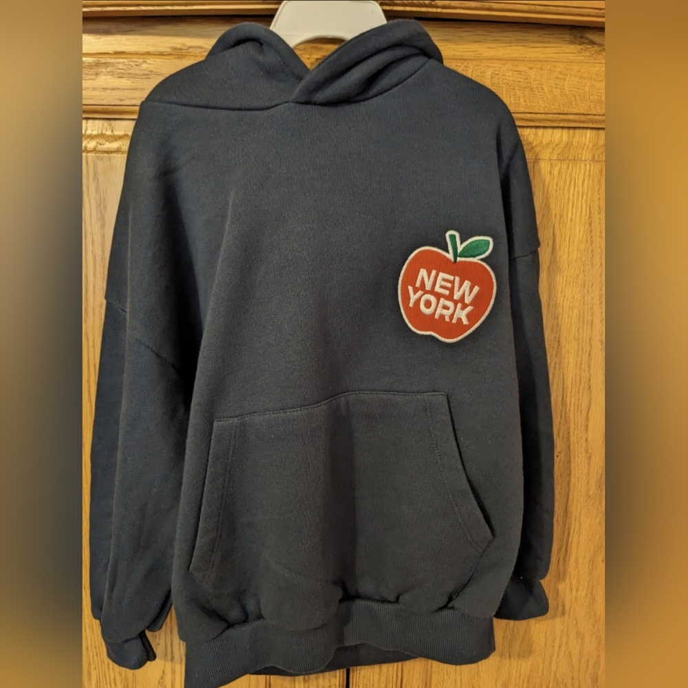 Zara Hoodie with New York Apple Patch Size 6